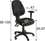 Task chair SAVONA black
