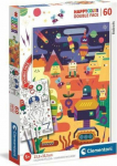 Clementoni Puzzle 60 HappyColor Double Face Robot
