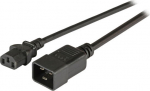 EFB Elektronik EFB IEC Verl. C20 180&deg;-C13 180&deg;,sw,1.8m,3x1.00mm