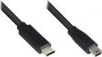 Alcasa Good Connections USB2.0 Kabel C-Mini B5pol. schw. 3m