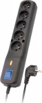 Lestar Listwa przeciwprzepięciowa LF-530WA, 3L EMI/RFI, 3.0m, czarna