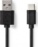Nedis CCGT60600BK20 USB 2.0 USB-A Male USB-C&trade; Male 480 Mbps 2 m
