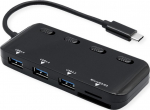 ROLINE 14.02.5059 - USB 3.2 Gen 1 (3.1 Gen 1) Type-C - Schwarz - MicroSD (TransFlash) - USB 3.2 Gen 1 (3.1 Gen 1) Type-A - Kunststoff - 105 mm