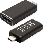 ROTRONIC-SECOMP VALUE - Videoadapter - USB-C male to HDMI female - Schwarz - support for 4K60Hz (3840 x 2160)