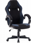 Armchair SENSE7 Prism black and blue fabric