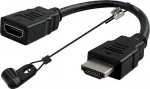 SCP Software SCP DO-D004 | Adapter - Port Saver | HDMI - HDMI | Max 3840x2160 60Hz 4:4:4 | Svart | 10cm