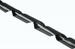 Kaablikinnitused Kaablispiraal Hama 7.5...30mm must 2.5m universaalne kaablite kattetoru