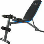 REBEL ACTIVE Inclined training bench with leg locks and elastic bands