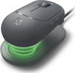 ZAGG-Promouse- Wireless Mouse & Wireless Charge Pad-Charcoal, transparent