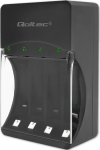 Qoltec Battery charger Ni-MH Type R03/AAA R6/AA | 300mA