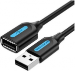 CABLE USB2.0 MALE TO FEMALE/5M BLACK CBIBJ VENTION