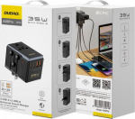 Dudao A35Pro Universal Travel Adapter 35Watt GaN 3xUSB-C + 2xUSB-A Black
