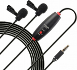Microphone LensGo Double 2x Dynamic Lavalier Tie Microphone Mini Jack 3.5mm Lensgo / Lym-dm1 Double