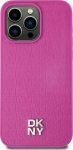 DKNY DKNY DKHMP15SPSHRPSP iPhone 15 / 14 / 13 6.1'' pink/pink hardcase Leather Pattern Metal Logo MagSafe