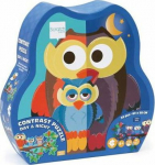 Scratch Scratch, Reversible Puzzle XL (picture 63x40 cm) Owl ''day and night''