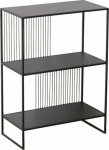 Boltze Metal standing shelf Cindy, czarna, 75 x 28 cm