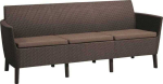 Keter Salemo 3 Seater Sofa Brown