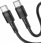 Kabel USB Hoco USB-C - USB-C 1 m Czarny (X83CCBlack)