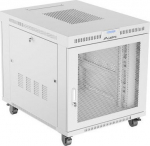 Lanberg Standing rack installation cabinet 19 cali 15U 800x1000 perforated doors LCD szara (Flat pack)