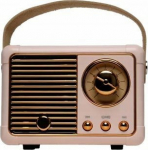 Speaker retro BT Denver BTP-203RO pink