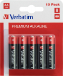 Verbatim ALKALINE BATTERY AA 10 PACK, BLISTER AA Alkaline