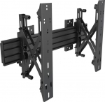 Multibrackets M Wallmount Pro MBW1U Push In Pop Out Black | VESA 100x100-600x400 | Max 30kg | Svart