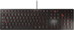 Cherry KC 6000 SLIM BLACK Corded, Keyboard US/ENGLISH Corded