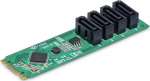 StarTech.com 4-PORT M.2 TO SATA ADAPTER, M.2 PCIE 3.0 TO SATA EXPANSION C