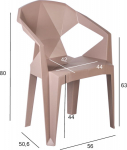 Chair MUZE taupe