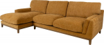 Corner sofa BASIL LC, dark yellow