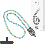 Kabel USB Vega USB-C - USB-C 1.2 m Wielokolorowy (36079)