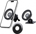 MAGSAFE CAR HOLDER SPIGEN DO PHONE, on the grid, on the Board, Silver