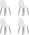 Leobert Krzesło WAT White / black legs x 4