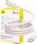 Kabel USB Baseus USB-C - USB-C 1 m Pink (6932172691394)