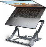 Axagon STND-LAG stand for laptops and tablets. Aluminum stand for laptops size 10-17.3. Eight adjustable height and angle. Grey