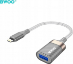 Conceptronic BWOO BZ70 adapter Lightning - USB szary