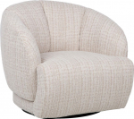 Armchair FREESIA swivel, oat white