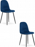 Leobert PADVA chair - garnet velvet / black legs x 2