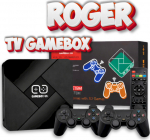 RoGer TV GameBox G5 Retro Game Console x2 Controlers / 64GB / 4K / 10 Emulators / 30000+ Games