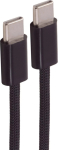 Shiverpeaks USB-C Ladekabel, 2.0, 60W, schwarz, Textil, 0.5m