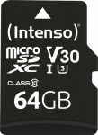 MEMORY MICRO SDXC 64GB C10/W/ADAPTER 3433490 INTENSO