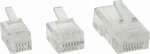 InLine Modular plug 8P8C, RJ45 do crimper, RJ - kabel ribbon ISDN, 100 sztuk (73098)