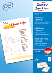 Avery Classic Inkjet Paper 2576 - Mattes Wei&szlig; - A4 (210 x 297 mm)
