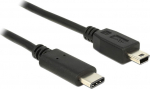 DELOCK USB Kabel C -> Mini-B St/St 0.50m schwarz