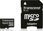 Transcend SDHC Micro UHS-1 16GB Class 10, Incl. Adapter for SD format
