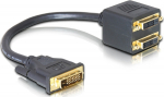 DELOCK DVI Adapter DVI(24+1) -> 2x DVI(24+1) St/Bu
