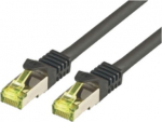M-Cab CAT7 SFTP RJ45 LSZH 3M BLACK, 10GBIT RAW PATCH CABLE