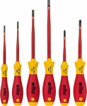 Wiha screwdriver set SoftFinish electric slimFix flat, Phillips, 6 partial (38362)