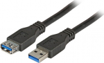 EFB Elektronik EFB USB3.0 Verl&auml;ngerungskabel A-A,St-Bu,1.8m,schwarz,Premium