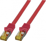 EFB Elektronik EFB RJ45 Patchk. S/FTP Cat.6A LSZH Cat.7 Rohk. 0.50m rot
